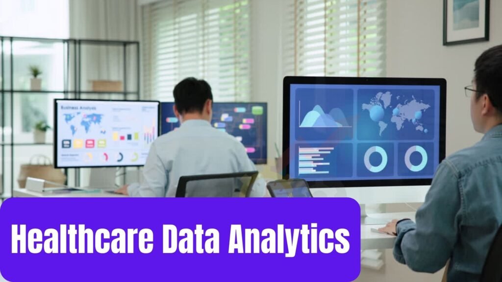 Healthcare Data Analytics: What Top Hospitals Know an image showing a doctore looking at dashboards on a computer