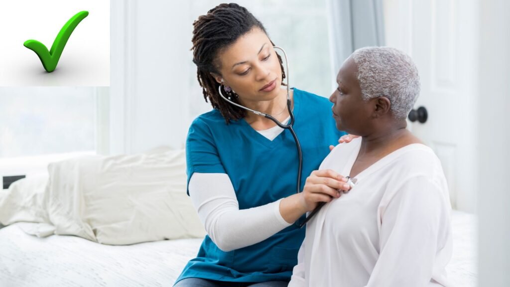healthCare An image of the nurse checking a patience