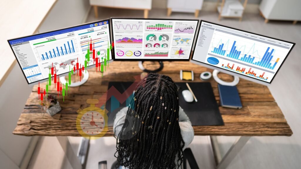 Dashboard Development Services An image showing a marketing dashboard
