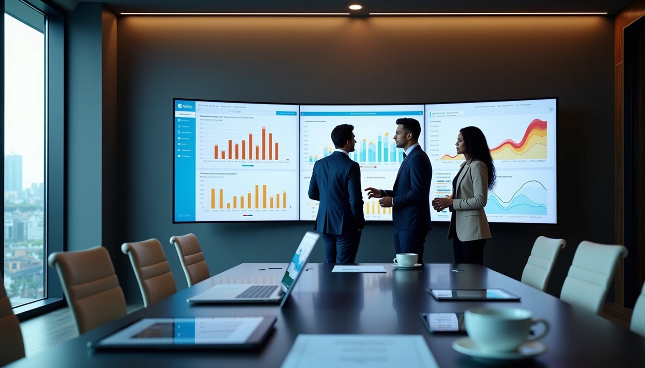 An image showing consultants working on a Predictive Analytics Framework