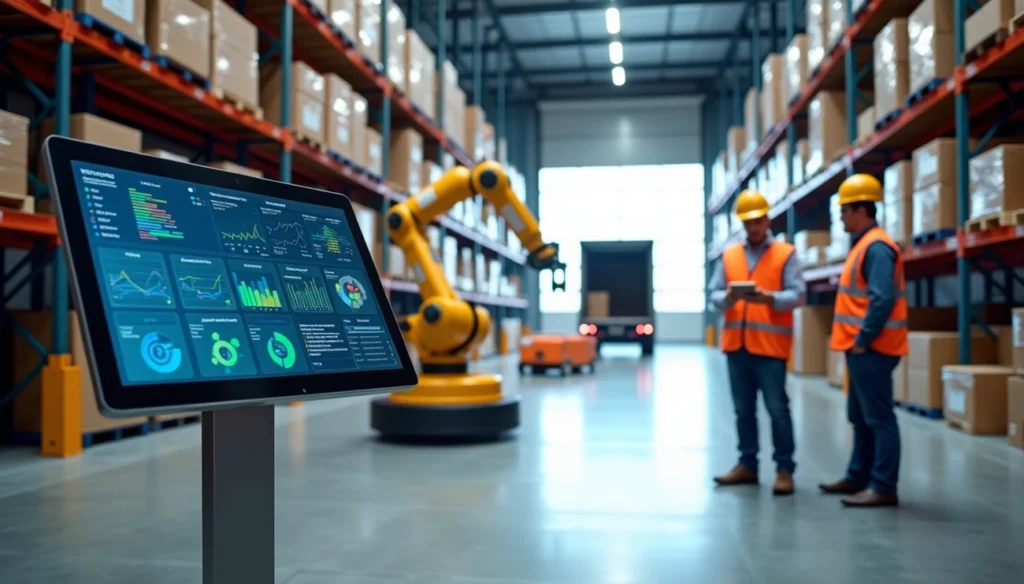 A supply chain store with managers working on a Predictive Analytics for Supply Chain